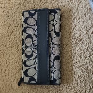 Coach Soho Pleated Signature Envelope Wallet